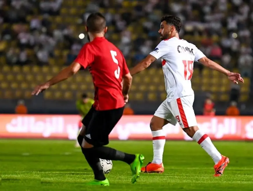 عبد الله السعيد رجل مباراة الزمالك والطلائع في الدوري