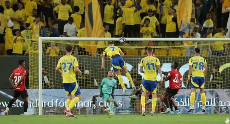 برأسية مميزة.. رونالدو يفتتح أهداف النصر في الموسم الجديد للدوري السعودي