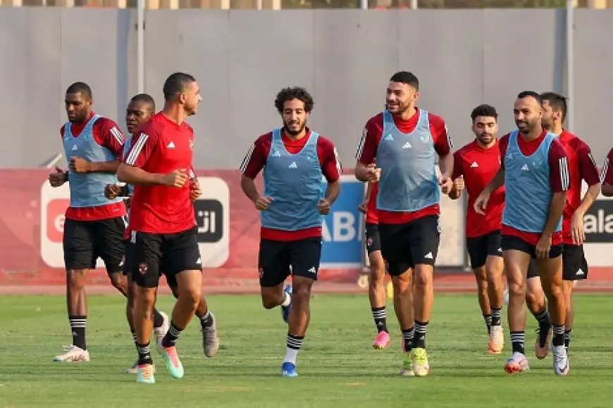 مران قوي للاعبي الأهلي قبل السفر إلى السعودية لمواجهة الزمالك