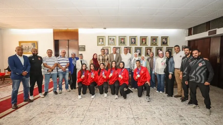 الخطيب يكرم أبطال الأهلي بعد إنجازهم مع منتخب الكاراتيه ببطولة العالم