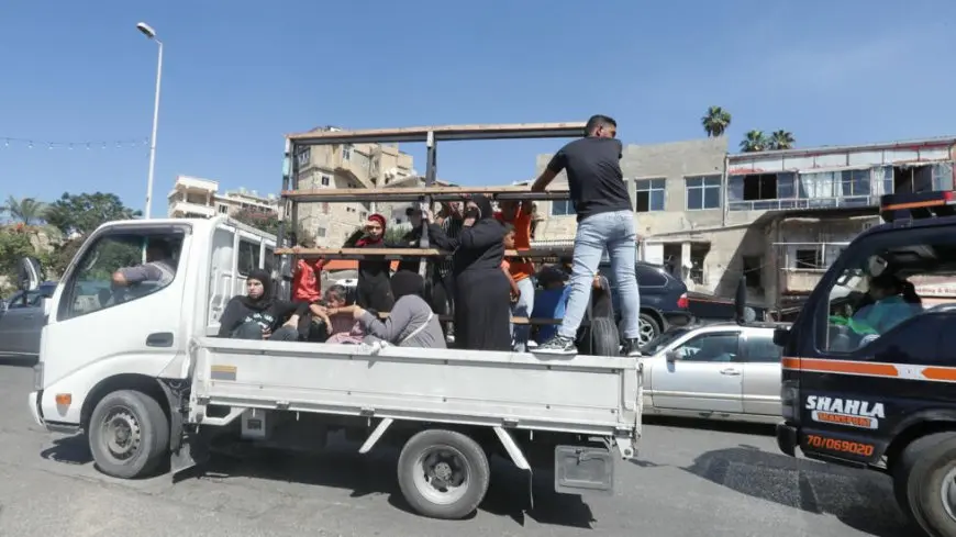 حركة نزوح كثيفة من مخيم للاجئين الفلسطينيين في جنوب لبنان بعد إنذار من قوات الاحتلال