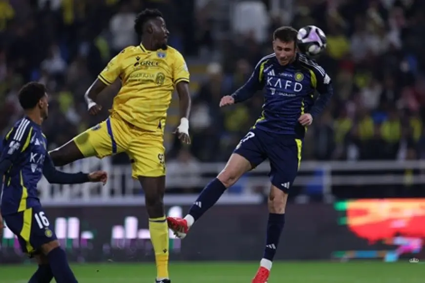 النصر يتعادل مع التعاون ويتراجع في الدوري السعودي الممتاز