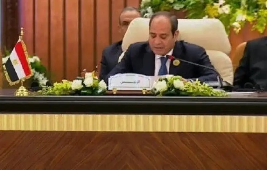 الرئيس السيسي: مصر لا تعرف سوى السلام القائم على الحق والعدل