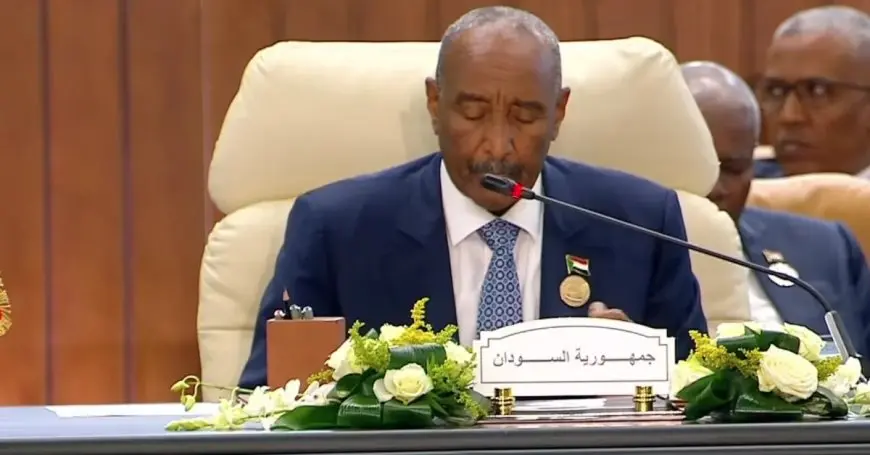 رئيس مجلس السيادة السوداني: نرفض أي محاولة لتهجير الشعب الفلسطيني من أرضه