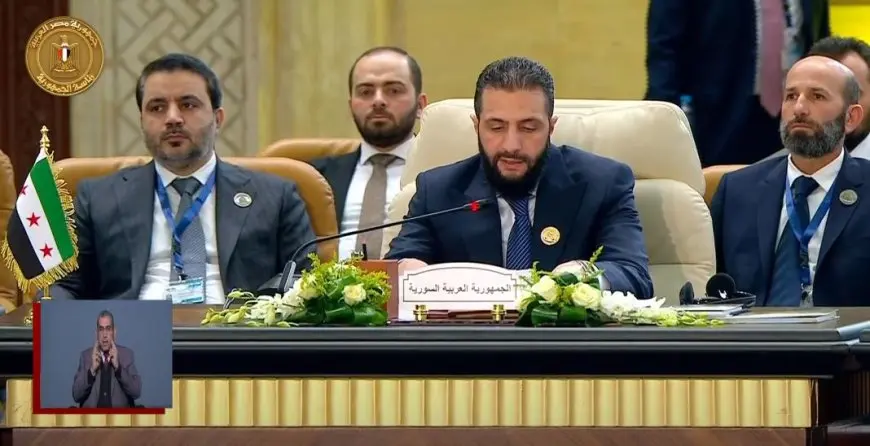 أحمد الشرع: عودة سوريا إلى الجامعة العربية لحظة تاريخية.. وسنعمل على إرساء استقرار المنطقة